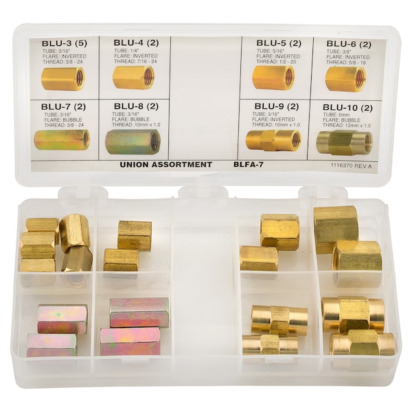 Union Fitting Assortment, 8 SKU, BLFA-7